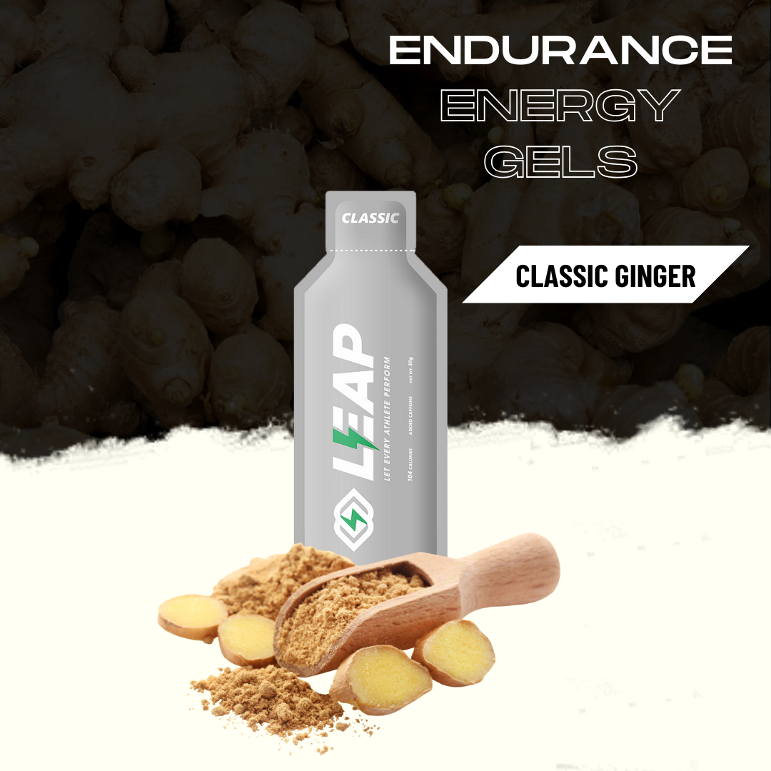 Pack of 12 Leap Energy Gels: Assorted Flavors of 4 Mango-4 Orange-4 Ginger