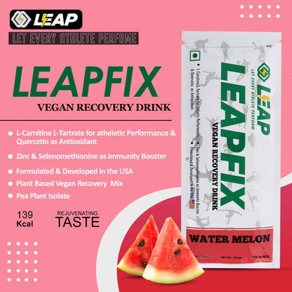 Leapfix Vegan Recovery Drink Watermelon Pack of 5-10-15