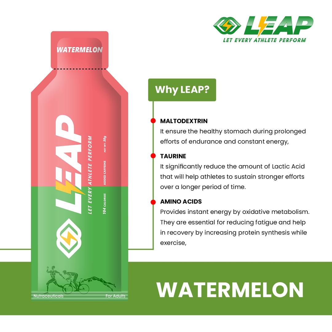 Leap Energy Gels (Watermelon Flavor)